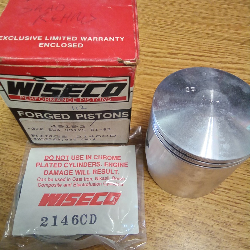 WISECO Piston 491P2 Suzuki RM125 81-83 Oversize 0.020