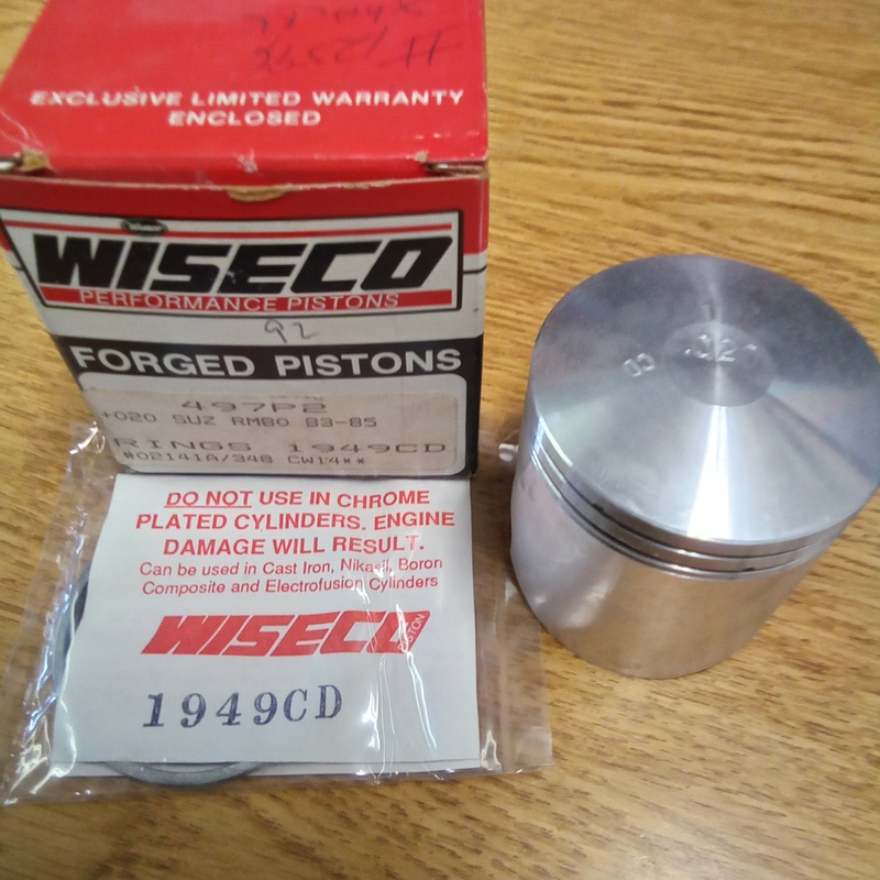 WISECO Piston 497P2 Suzuki RM80 83-85 Oversize 0.020