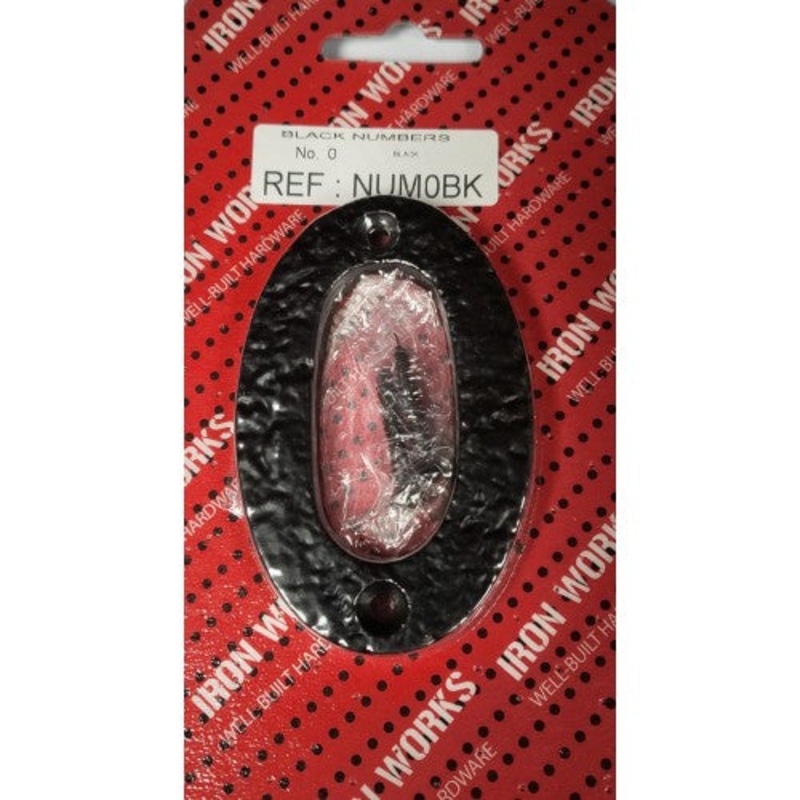 Fast Pak #0 BLACK ANTIQUE NUMERAL 75mm