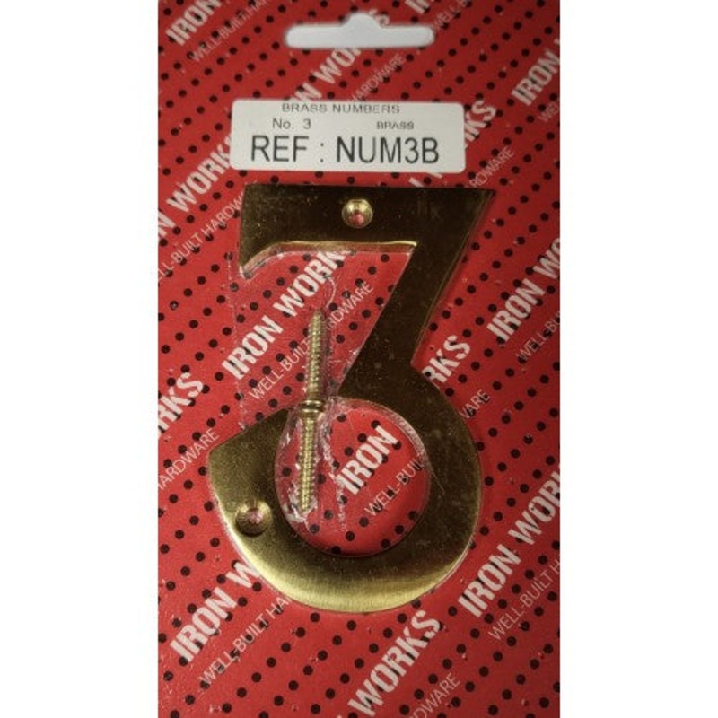 Fast Pak #3 BRASS NUMERAL 75mm