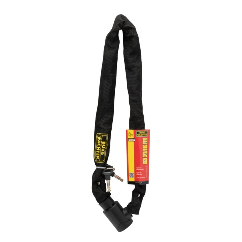 Burg-Wchter Black Chain with Cylinder Lock