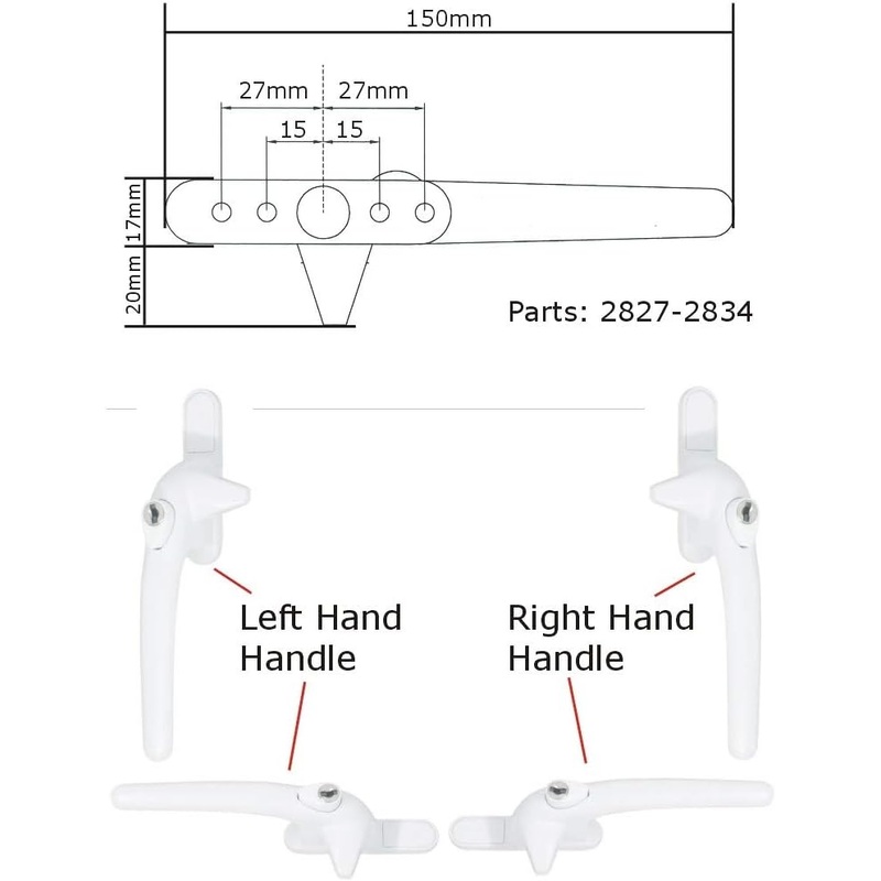 Era Charisma Cockspur Window Handle 21mm