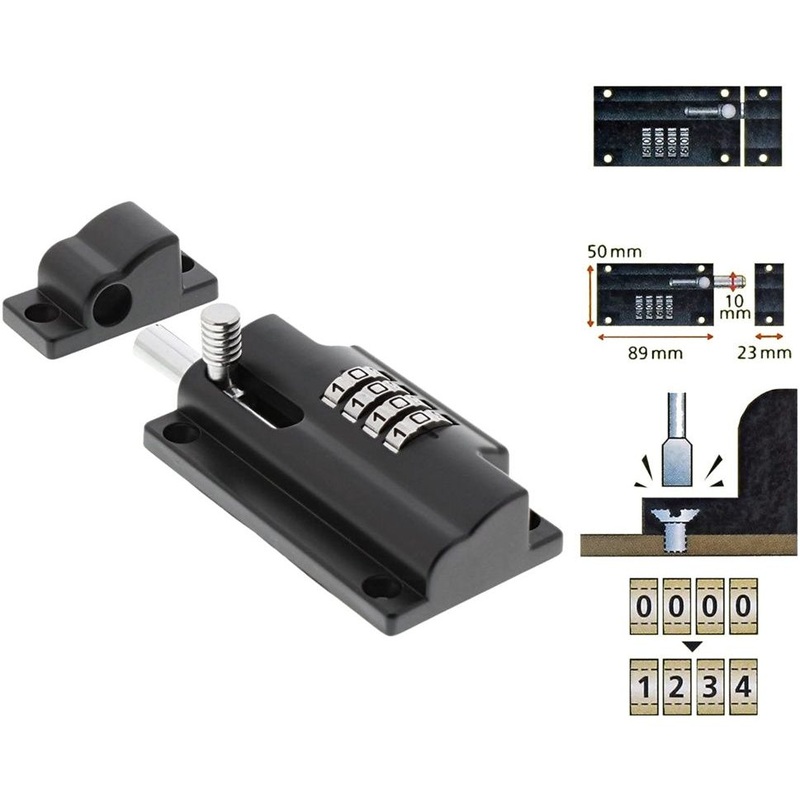 Sterling Combination Locking Bolt 110mm Black