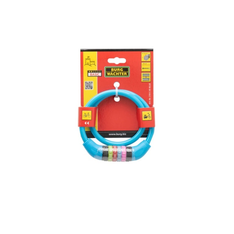 Burg-Wchter Kids Combi Lock Cable Blue