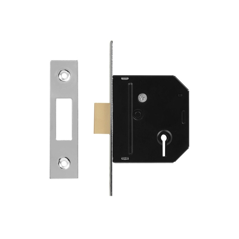 Union Mortice Bathroom Lock Chrome Finish 2.5″