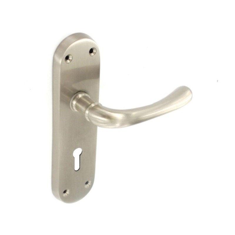 Smiths Architectural Rosa Lock Lever On Back Plate SN 168mm x 44mm