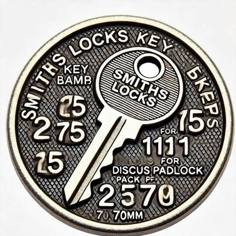 Smiths Locks Key Blank for 1111 Discus Padlock (25) 70mm – Pack of 25