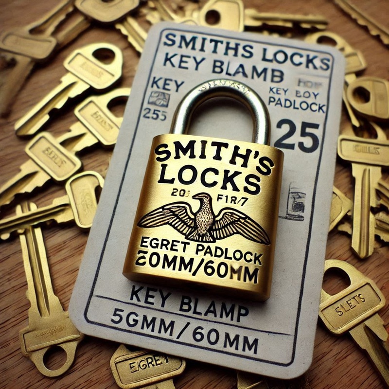 Smiths Locks Key Blank for 1136/7 Egret Brass Padlock (25) 50mm/60mm – Pack of 25