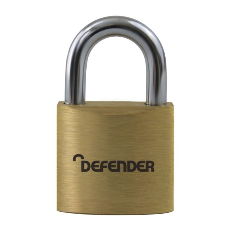 Defender Brass Padlock 2 Keyed Alike