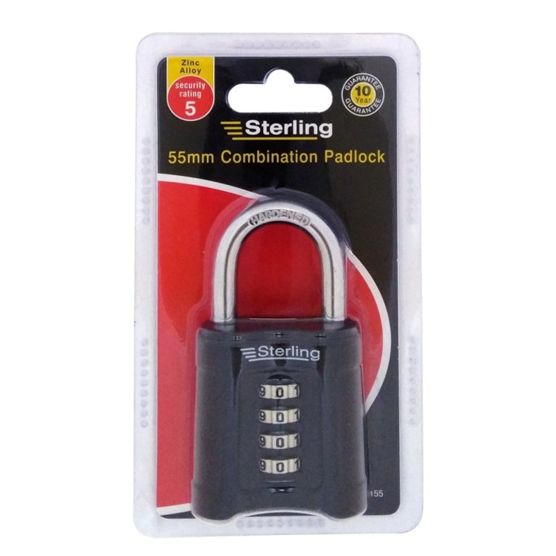 Sterling Heavy Duty Combination Padlock 55mm