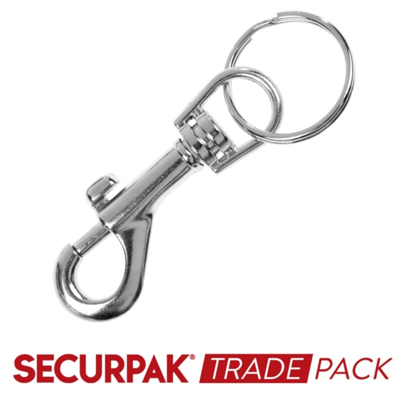 Securpak Hipster Key Ring Np 70mm 10 Pack