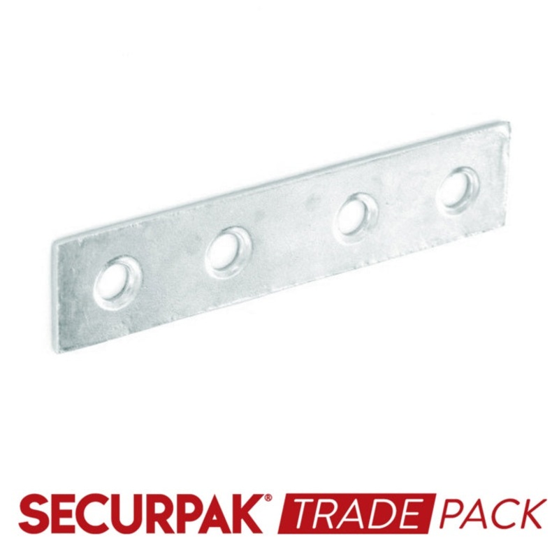 Securpak Mending Plate Zinc Plated 100mm 10 Pack