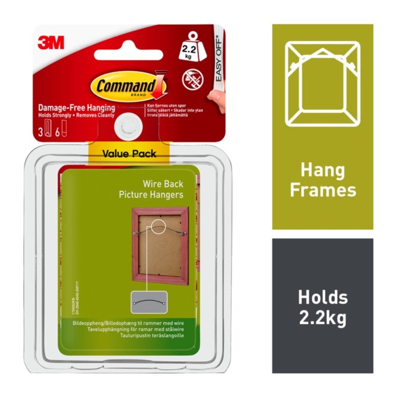 Command Wire-Backed Picture Hanger Value Pack
