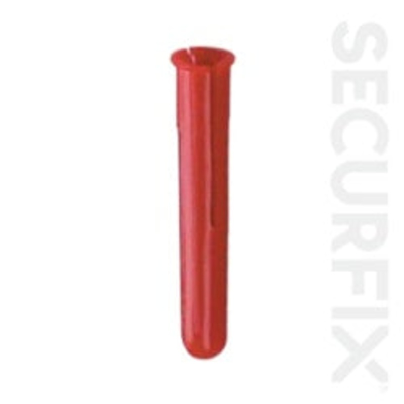 Securfix Standard Wall Plugs Red
