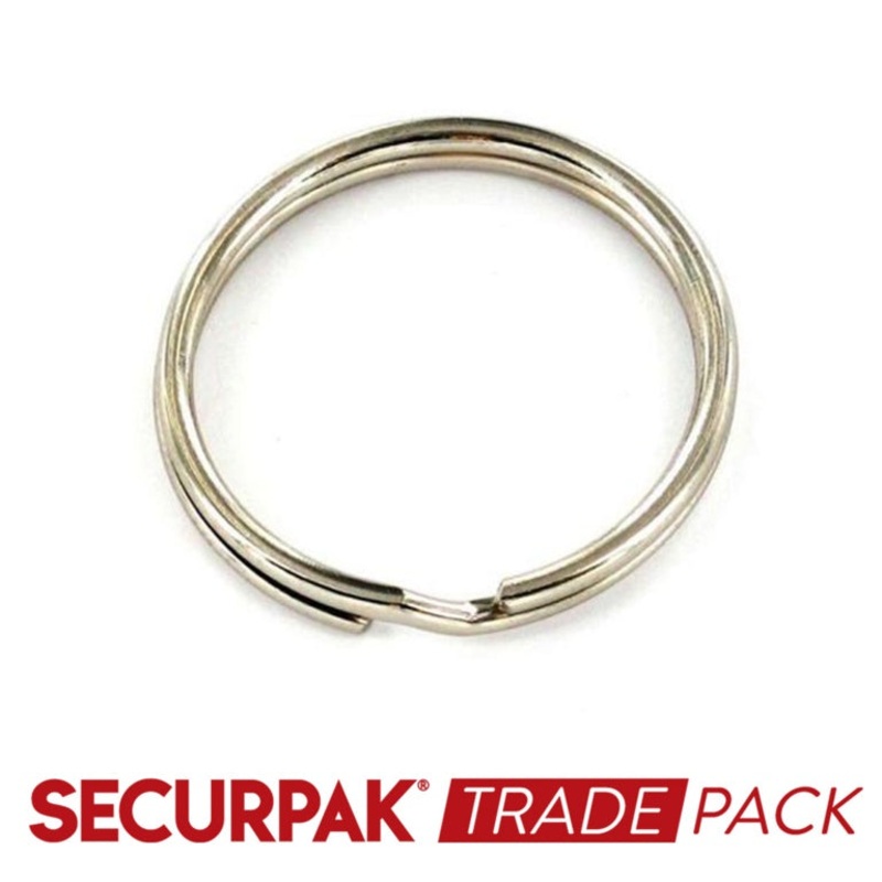 Securpak Steel Split Ring Zinc Plated 33mm 50 Pack