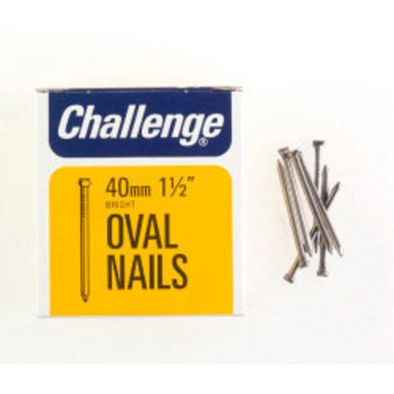 Challenge Oval Wire Nails – Bright Steel (Box Pack)