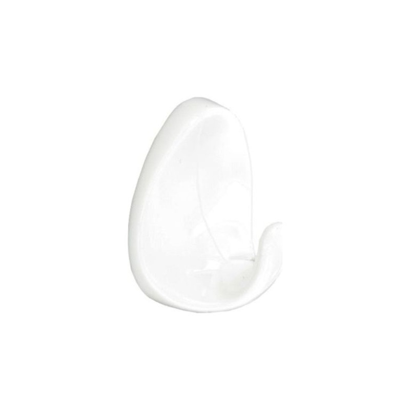 Securit Oval Self-Adhesive Hooks White (2)