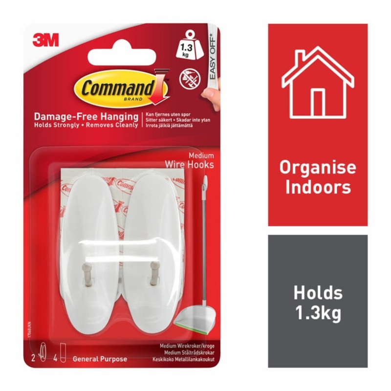 Command Medium Wire Hooks