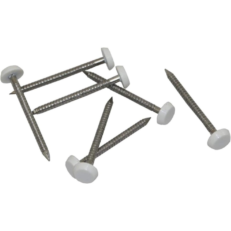 Securfix S/S Plastic Headed Pin White 30mm 50pk