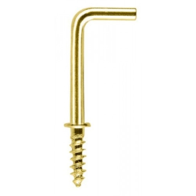 Fast Pak 1 1/2” SQUARE DRESSER HOOKS  BRASSED