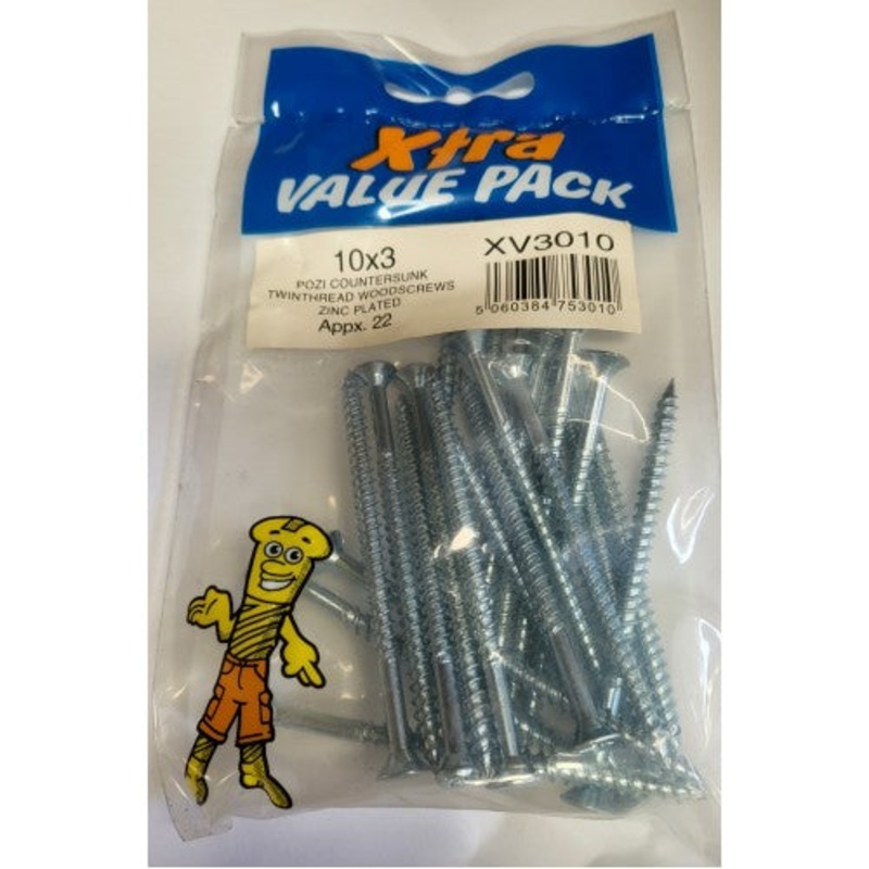 Fast Pak 10 X 3 POZI CSK TWINTHREADS xtra value