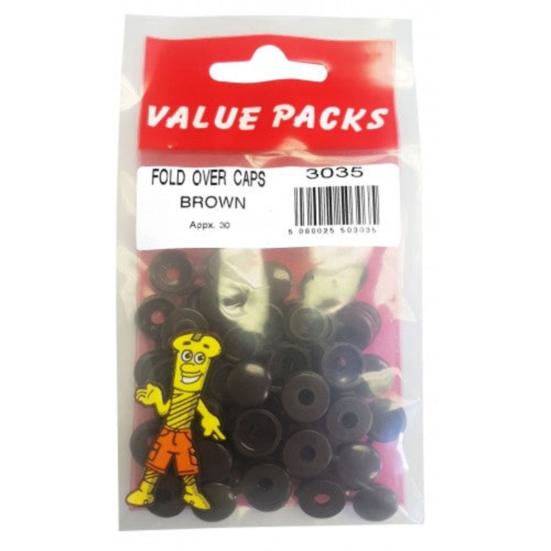 Fast Pak FOLD OVER CAPS BROWN