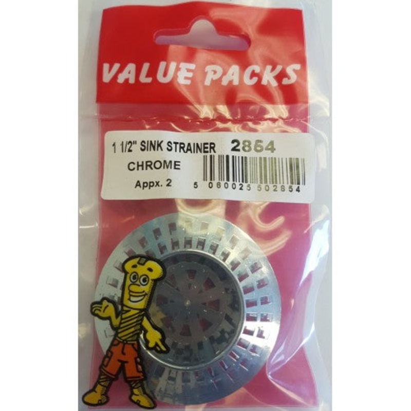 Fast Pak 1 1/2” SINK STRAINERS CHROMED