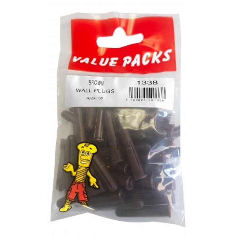 Fast Pak BROWN WALL PLUGS