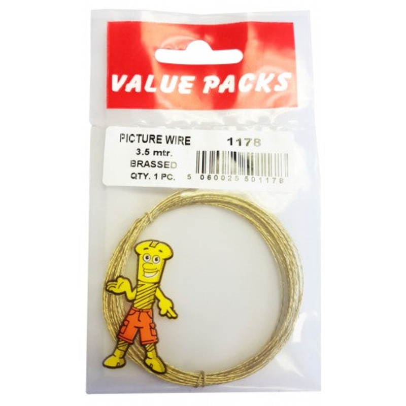 Fast Pak PICTURE WIRE 3.5M BRASSED
