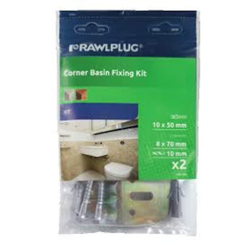 Rawlplug Corner Basin Fixing Kit