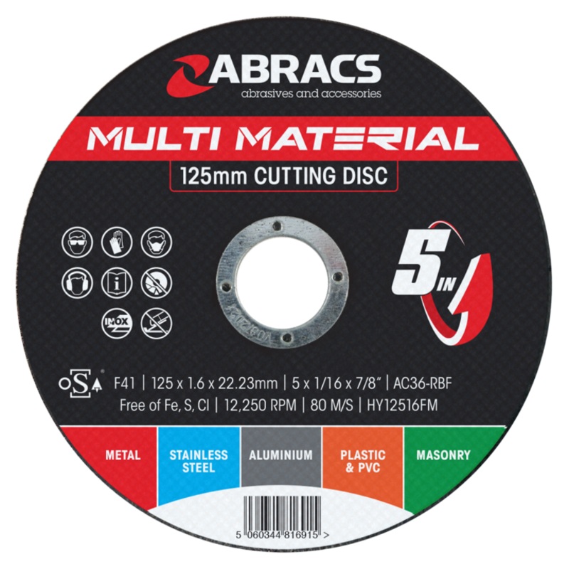 Abracs Multi Material 5in1 Cutting Disc
