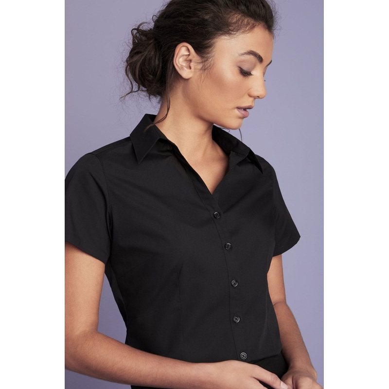 Prestige Black Short Sleeved Blouse