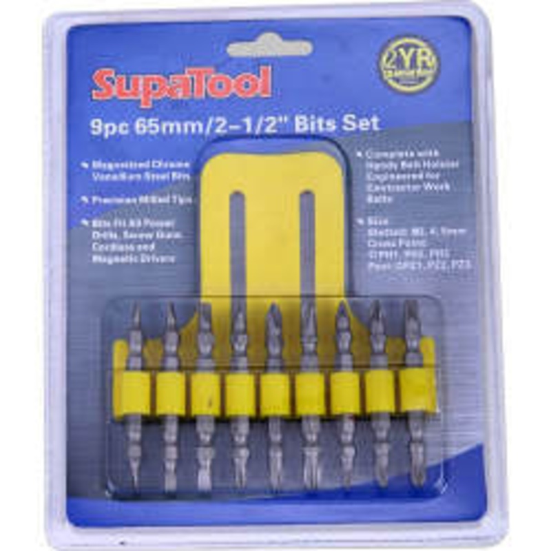SupaTool Drill/Driver Bit 9 Piece