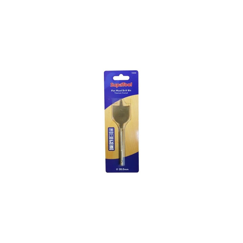 SupaTool Titanium Flat Wood Drill Bit 38mm