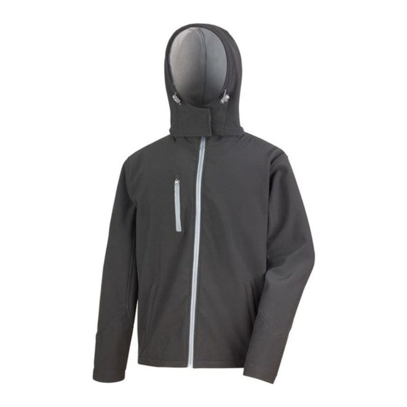 Pencarrie Hooded Soft Shell Black Jacket Large