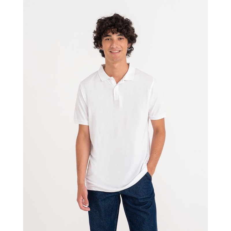 Prestige Mens White Polo