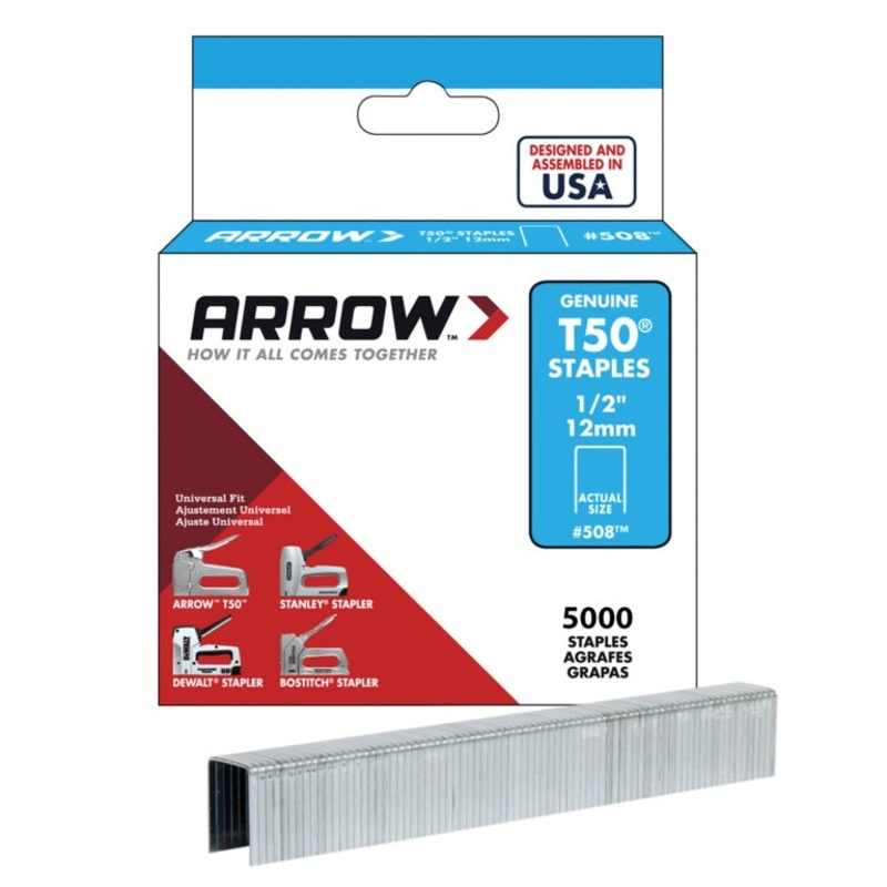 Arrow T50 Staples 12mm 1/2″