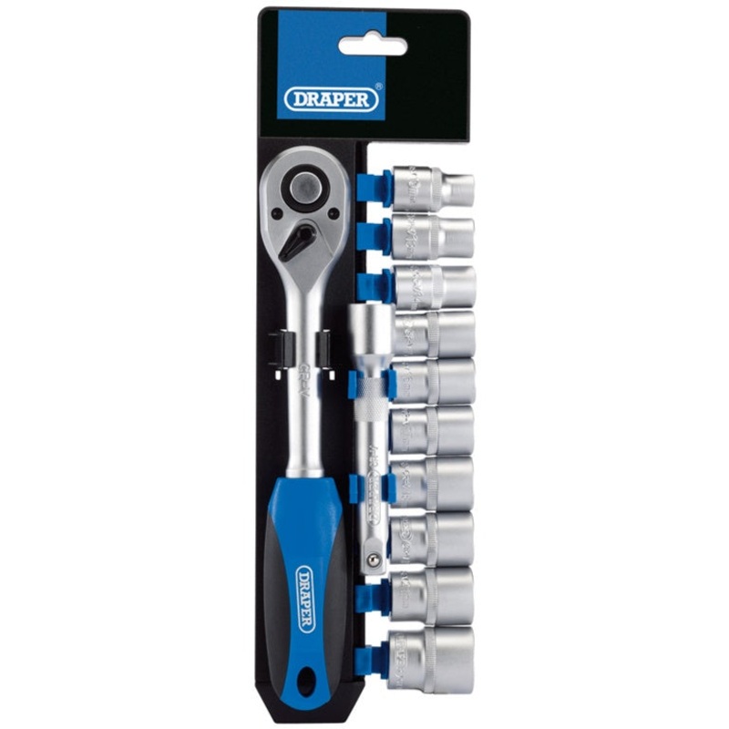 Draper Metric Socket Ratchet Set 1/2″sq Dr