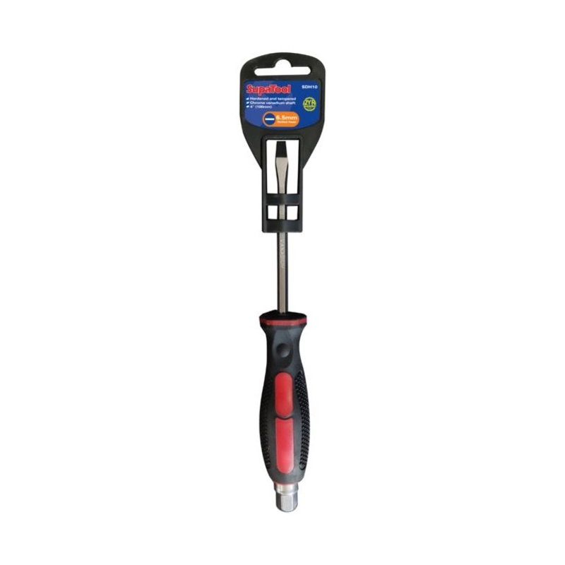 SupaTool Hammer Through Slotted Head Screwdriver 6.5mm x 100mm