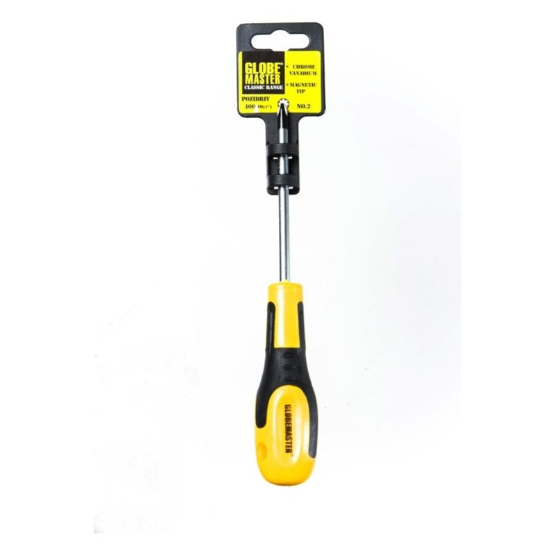 Globemaster Pozidrive Prof Screwdriver No2 100mm No.2 (4″)