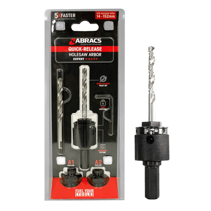 Abracs Quick Release Hole Saw Arbour