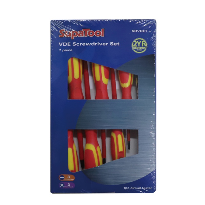 SupaTool VDE Screwdriver Set 7 Piece