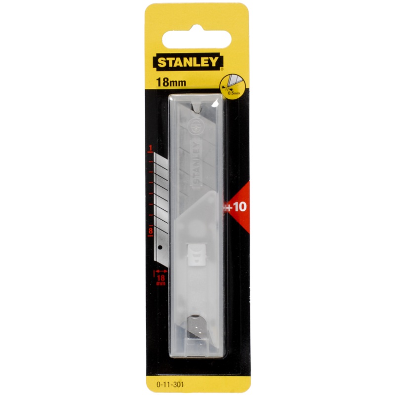 Stanley Snap Off Blades 18mm 10 Pack