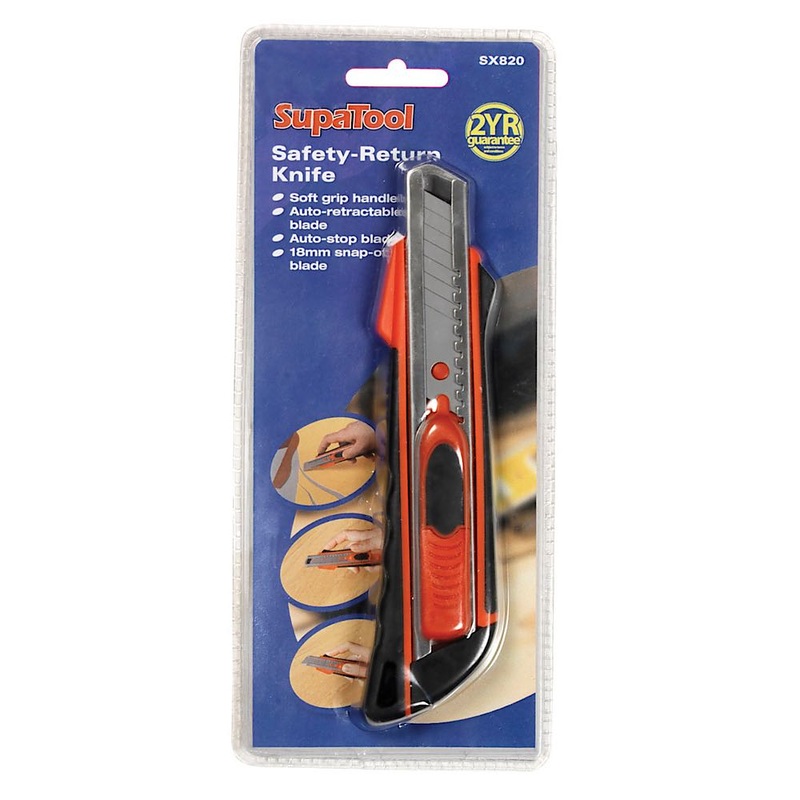 SupaTool Safety-Return Knife 18mm